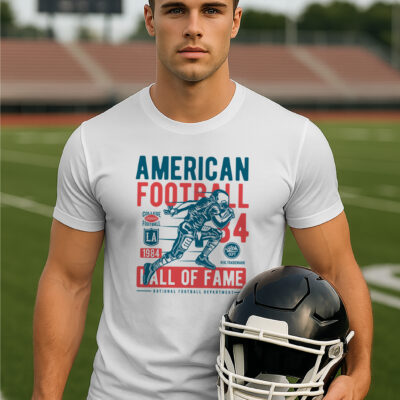 Football with helmet