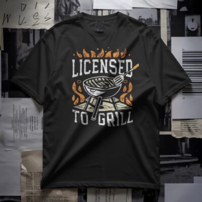 Licensed to Grill | BBQ Cooking Shirt