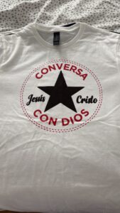 Customer photo of their Custom Apparel – Upload Your Design order